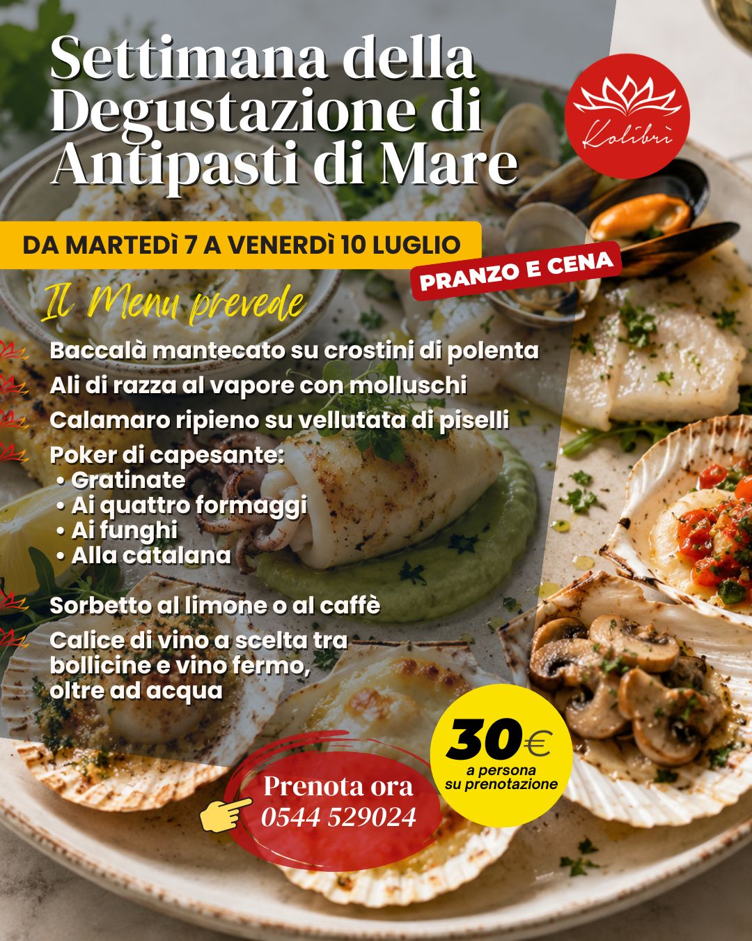 Settimana della Degustazione di Antipasti di Mare