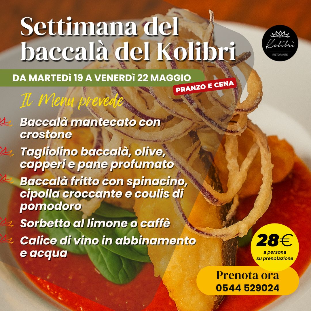 Il baccalà protagonista della settimana