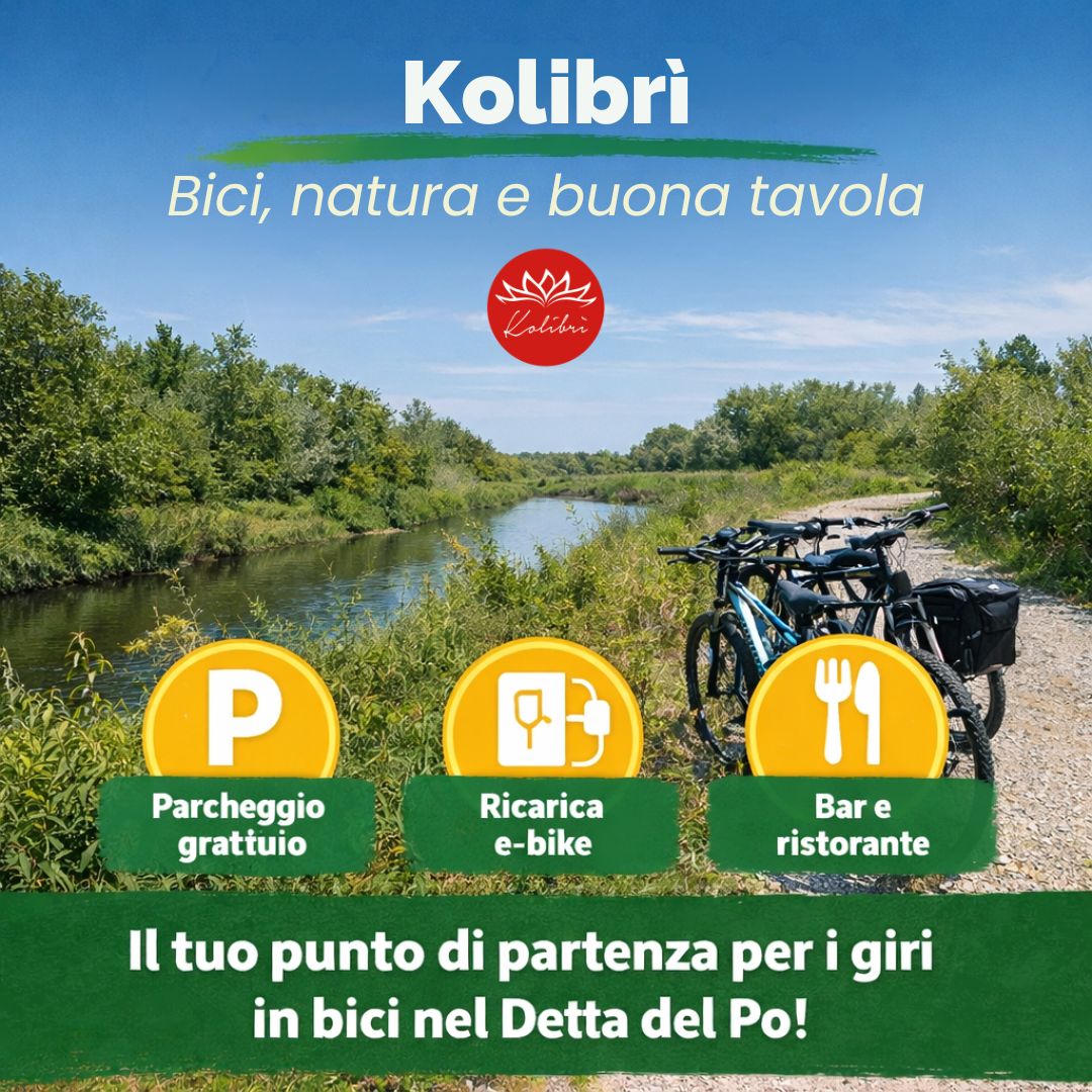 Bici, natura e buona tavola: il tuo giro nel Delta del Po parte (e finisce) da Kolibrì