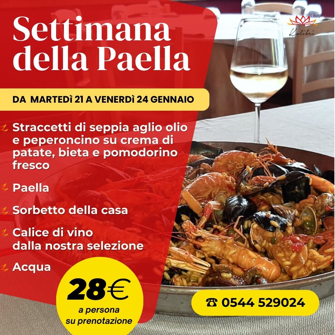 Settimana della Paella al Kolibrì