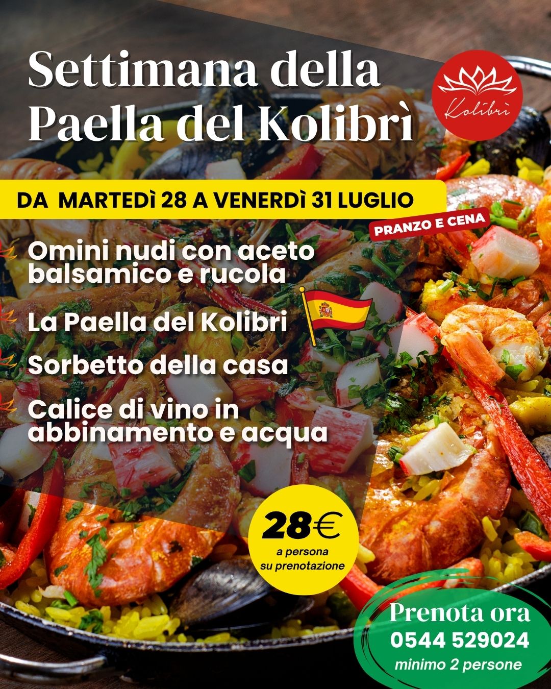 Settimana della Paella del Kolibrì
