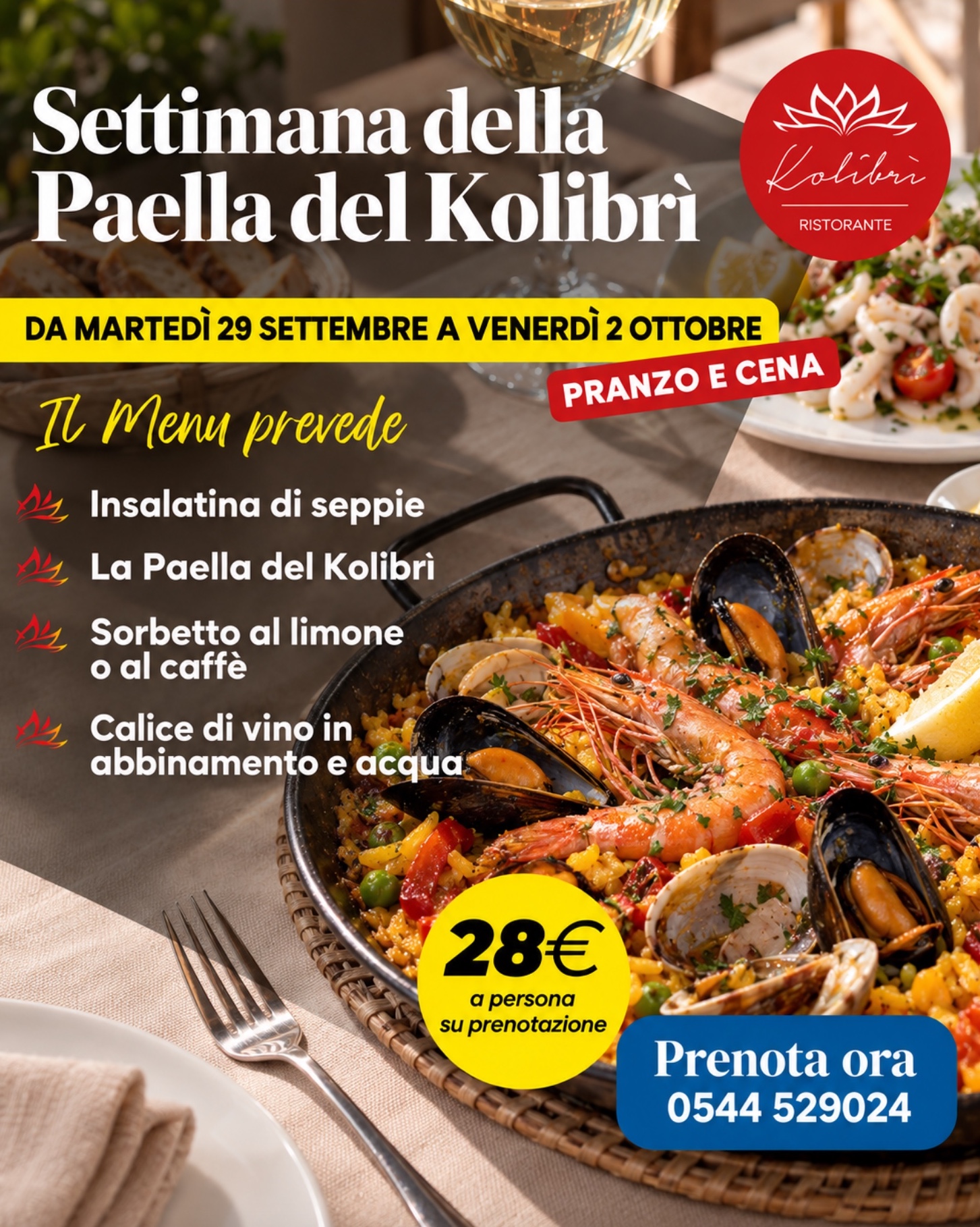Settimana della Paella del Kolibrì