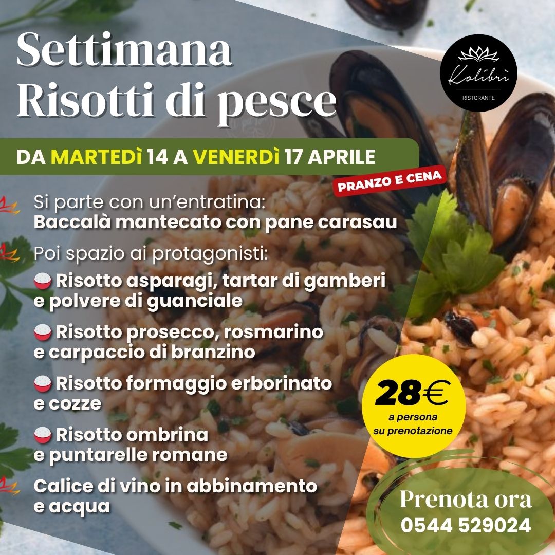 Settimana dei risotti di pesce