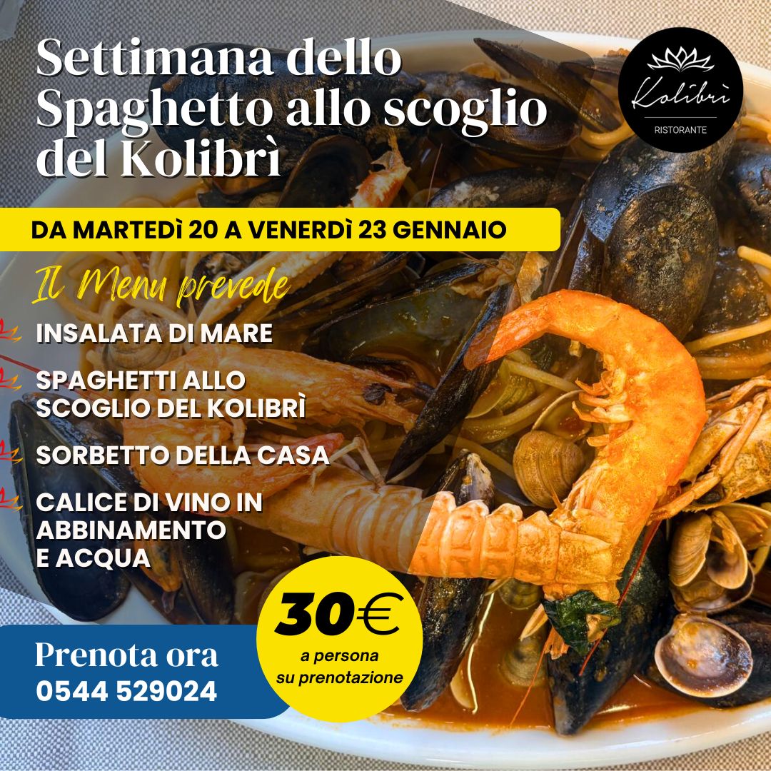 Settimana dello Spaghetto allo Scoglio del Kolibrì 