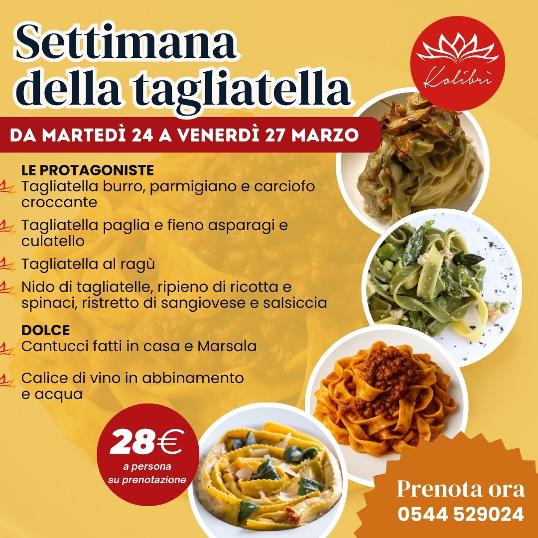 La settimana della tagliatella al Kolibrì