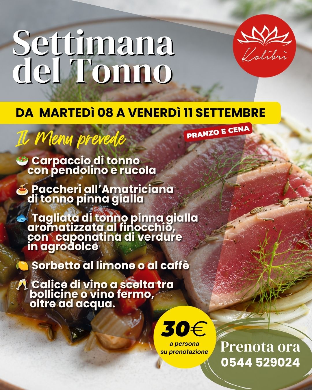 Settimana del Tonno al Kolibrì