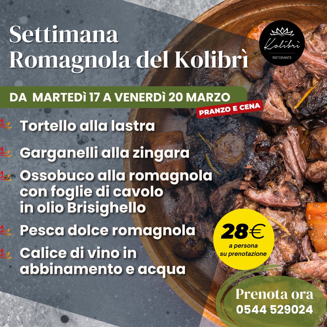 Settimana Romagnola al Kolibrì 