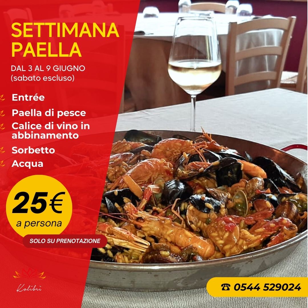 Paella di pesce - Ristorante Kolibrì